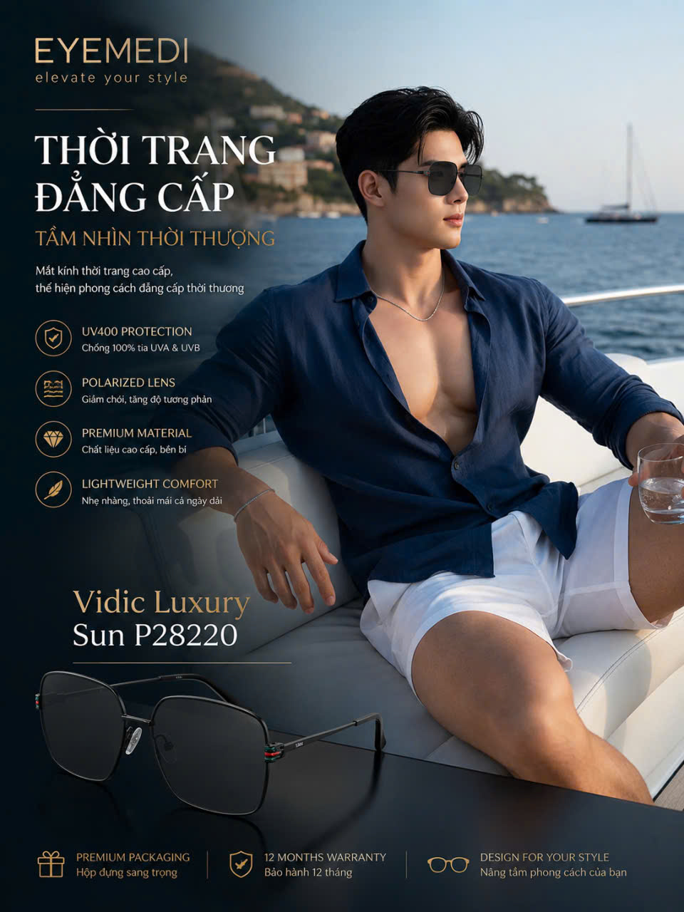 Kính thời trang nam